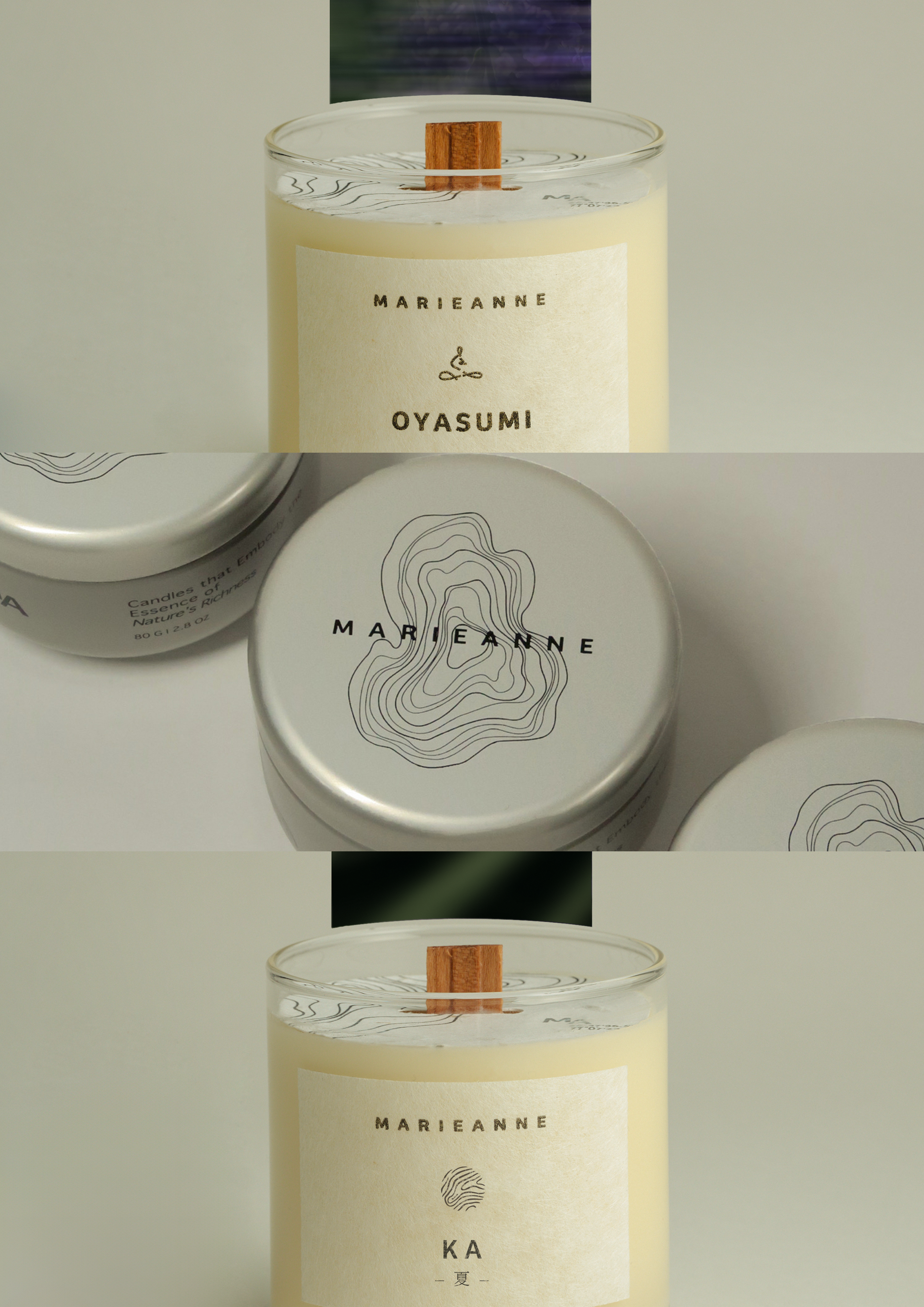 CANDLE SET - SUMMER-